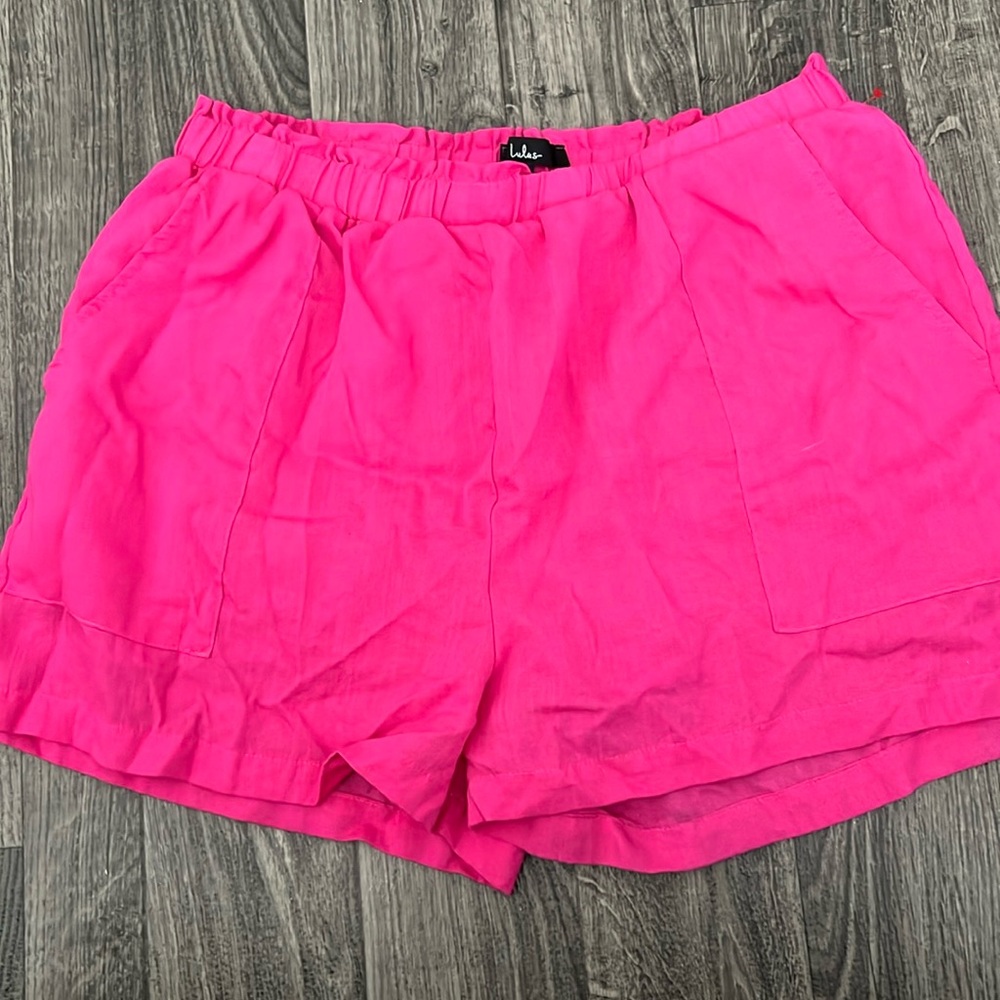 Lulus XL Pink shorts with pockets EUC